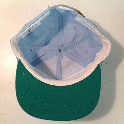 Vintage Derby Cap Hilltop Golf Course Tournament Souvenir Baby Blue Baseball Cap