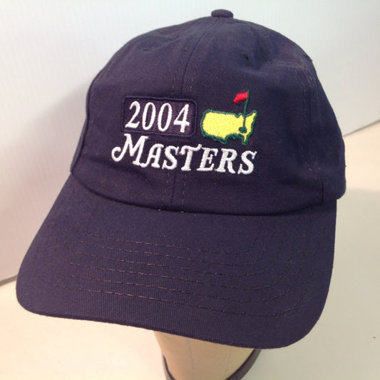 Vintage American Needle 2004 Masters Golf Tournament Souvenir Navy Blue Baseball Cap