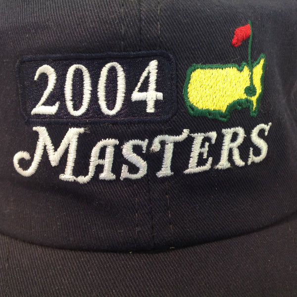 Vintage American Needle 2004 Masters Golf Tournament Souvenir Navy Blue Baseball Cap