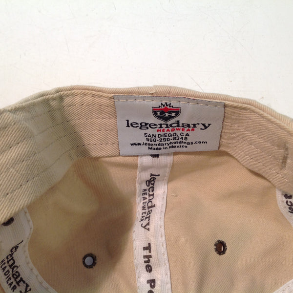 Vintage Legendary Headwear Tiburon Naples Golf Club Florida Tournament Souvenir Tan Baseball Cap