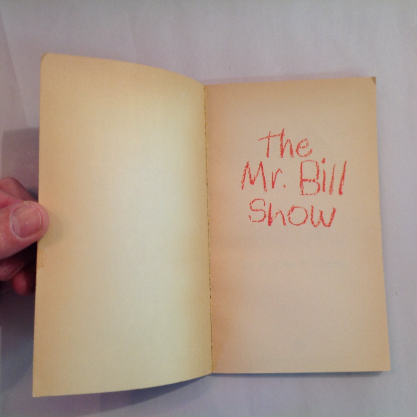 Vintage 1980 Mass Market Paperback The Mr. Bill Show Walter Williams Pocket Books First Edition