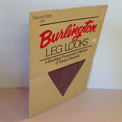 Vintage NOS Burlington Leg Looks Pantyhose 388 Swiss Dots