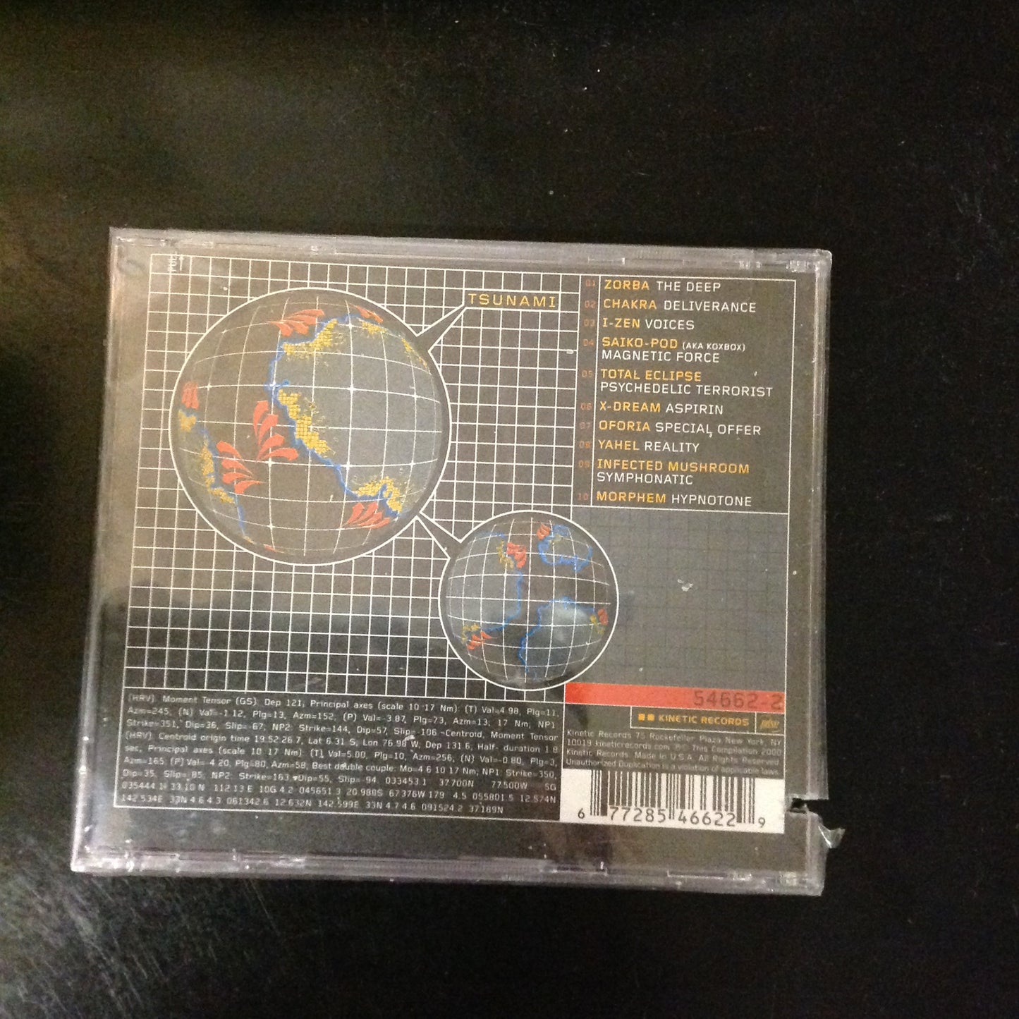 CD SEALED Tsunami Comp Compilation Various Artists Trance Electronic Psy-Trance Psychedelic 54662-2 HTF Rare