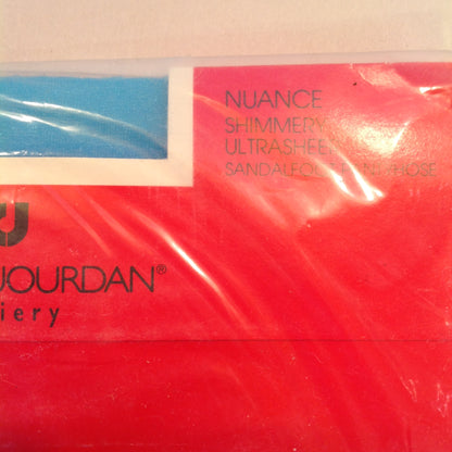 Vintage NOS Charles Jourdan Hosiery Nuance Shimmery Ultrasheer Sandalfoot Pantyhose Size B Bleu Berry 601