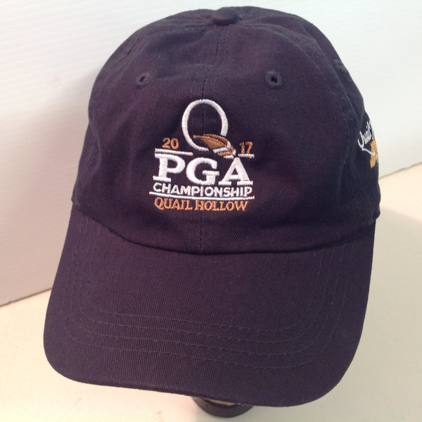 Authentic Ahead Vintage Classic Cut 2017 PGA Championship Quail Hollow Golf Club Charlotte North Carolina Tournament Souvenir Black Baseball Cap