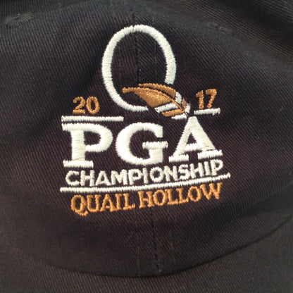 Authentic Ahead Vintage Classic Cut 2017 PGA Championship Quail Hollow Golf Club Charlotte North Carolina Tournament Souvenir Black Baseball Cap