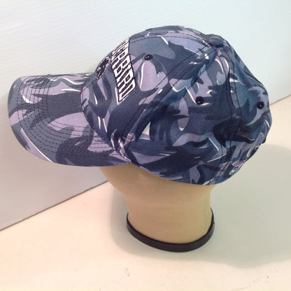 Vintage Headwear by The Game Blue Grey Camouflage Thunderbird Baseball Cap