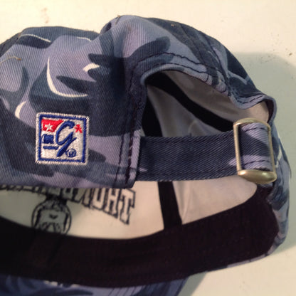 Vintage Headwear by The Game Blue Grey Camouflage Thunderbird Baseball Cap