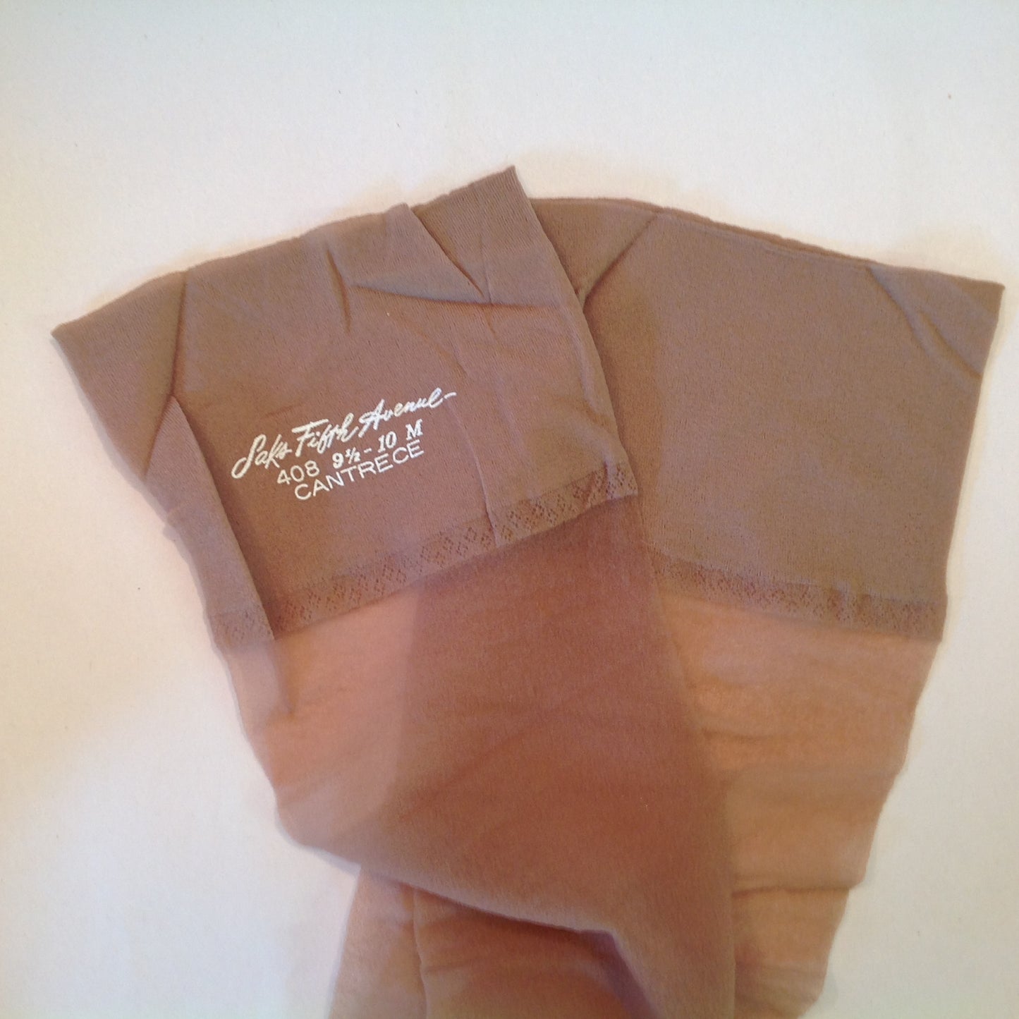 Vintage 1960's NOS Saks Fifth Avenue Cantrece 9 1/2 - 10 M Nylon Stockings 5 pair in Box