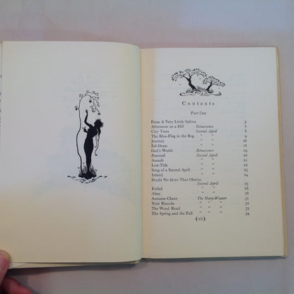 Vintage 1951 Children's Hardcover with Dust Jacket Edna St.Vincent Millay's Poems Selected For Young People with Many Drawings by J. Paget-Fredericks