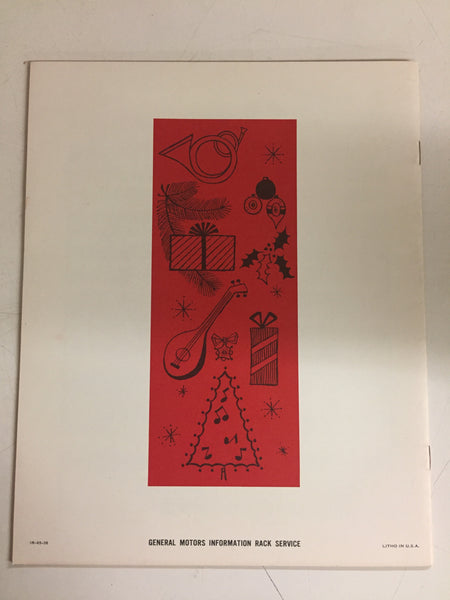 Vintage 1965 Christmas Carol Sheet Music Booklet GM Men & Women