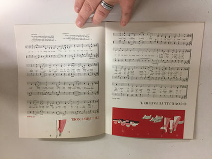 Vintage 1965 Christmas Carol Sheet Music Booklet GM Men & Women
