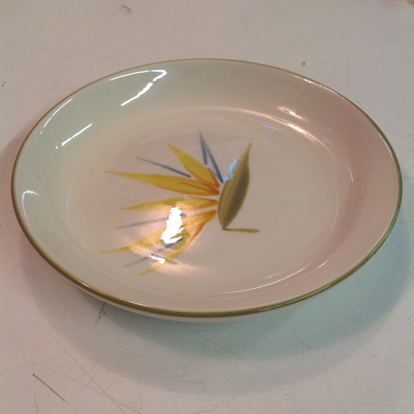 Vintage Handcrafted Winfield China Bird of Paradise Patterned Bread Plate