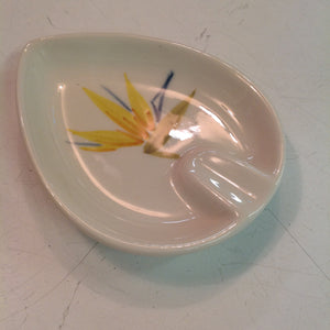 Vintage Winfield Handcrafted China Bird of Paradise Patterned Individual Ashtray