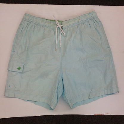 Vintage Brooks Brothers 346 Swim Trunks Shorts Pale Blue Bathing Suit Men's Large