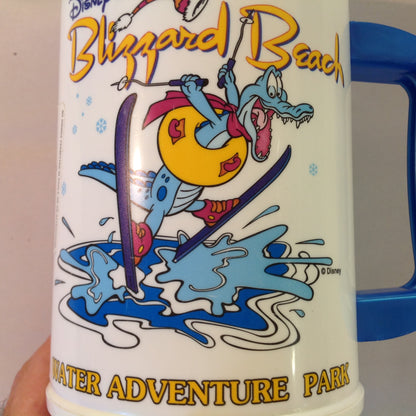 Vintage 1990's Disney's Blizzard Beach Water Adventure Park Hot Cold Plastic Drink Mug