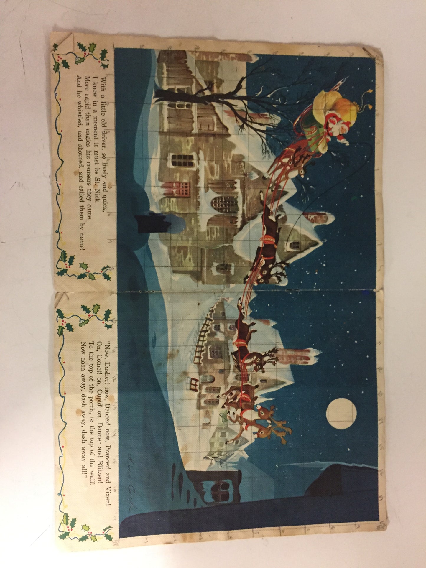Vintage 1950 Robertson's/Samuel Lowe Twas the Night Before Christmas Illustrated Treasury