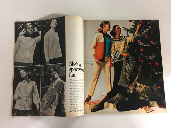Vintage 1968 Hudson's Christmas Gift Book Catalog Detroit Department Store