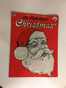 Vintage 1978 Danmar The Night Before Christmas Giant Coloring Book