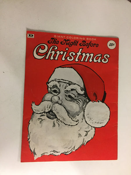 Vintage 1978 Danmar The Night Before Christmas Giant Coloring Book