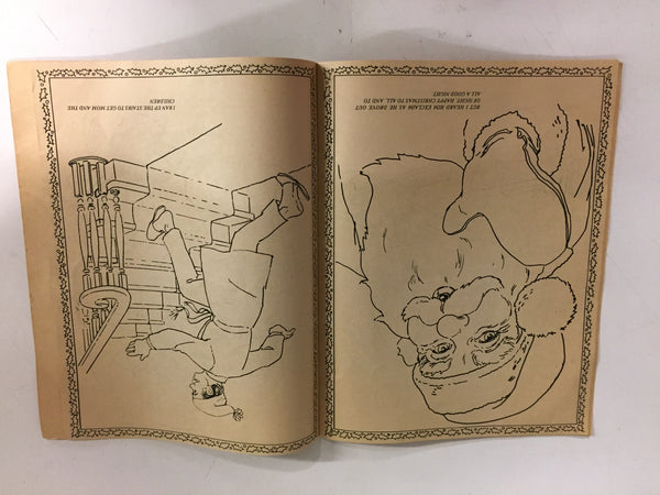 Vintage 1978 Danmar The Night Before Christmas Giant Coloring Book