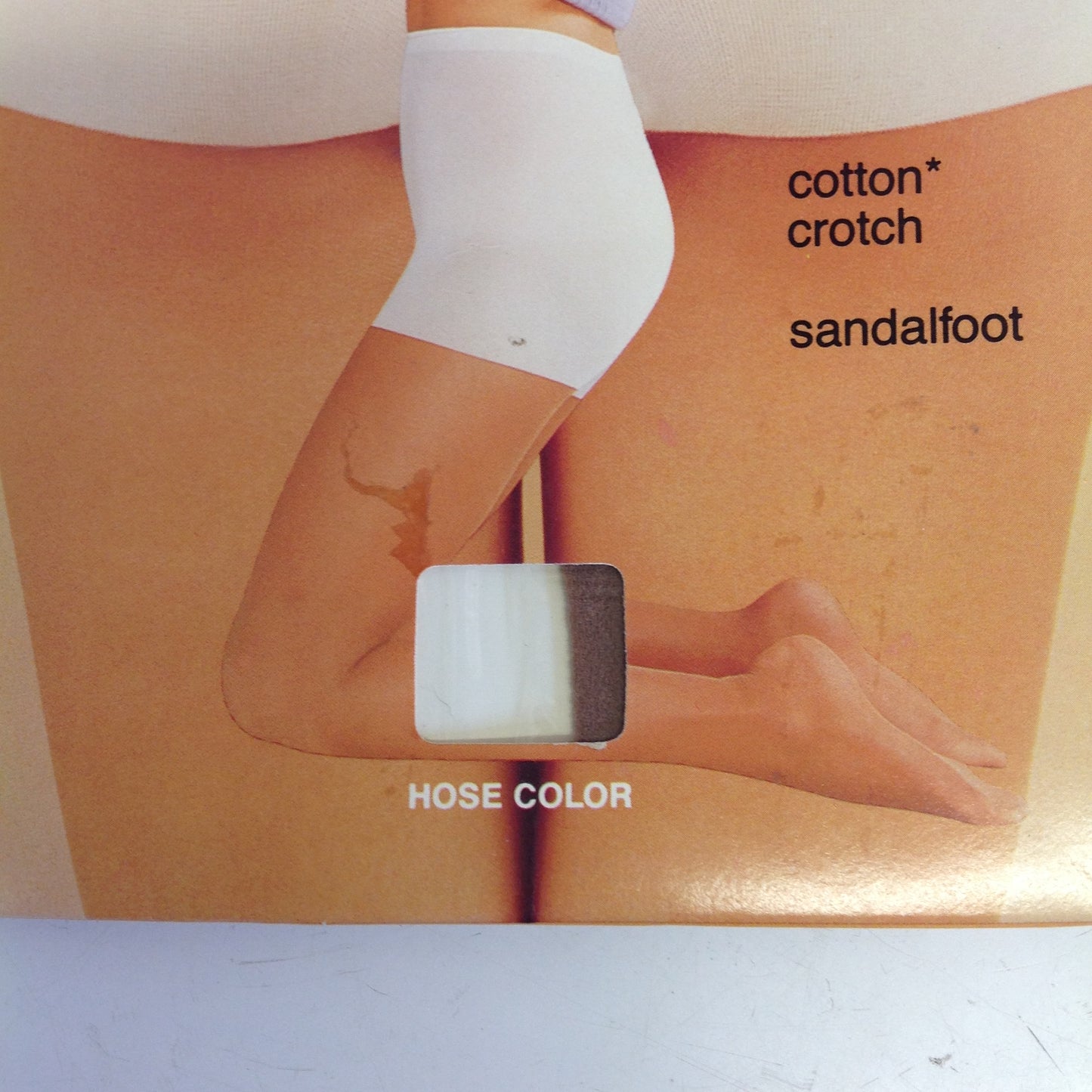 Vintage 1980's K-Mart NOS Panti-All Panty and Pantihose All in One Queen Size Sandalfoot White Mistone