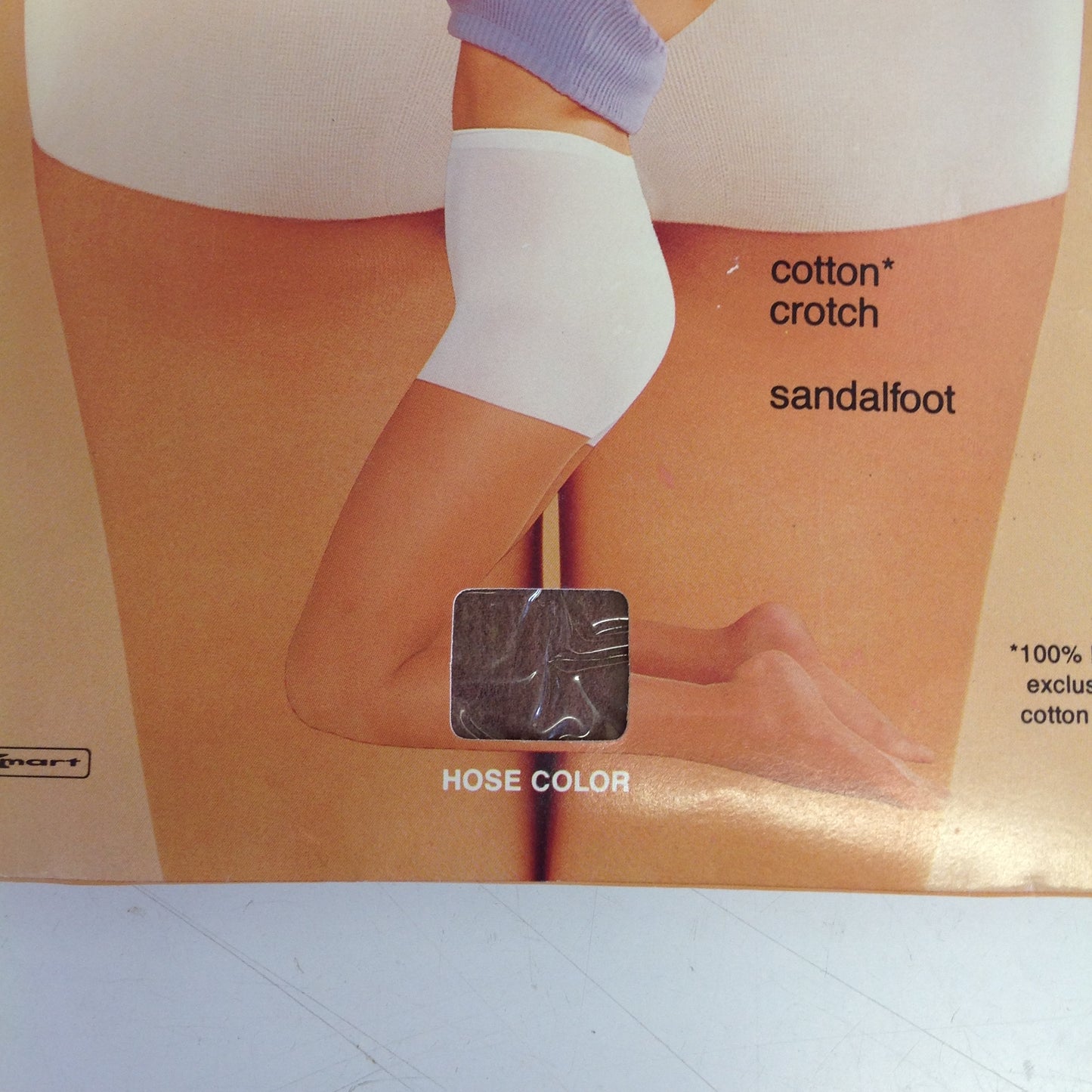 Vintage 1980's K-Mart NOS Panti-All Panty and Pantihose All in One Queen Size Sandalfoot White Mistone