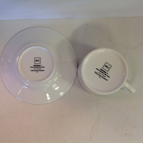 Vintage Mikasa Ultima Super Strong Fine China Headline Pattern Cup and Saucer