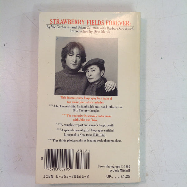 Vintage 1980 Bantam Books Strawberry Fields Forever: John Lennon Remembered Paperback Book