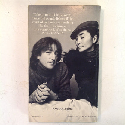 Vintage 1972 Popular Library Lennon Remembers Paperback Book