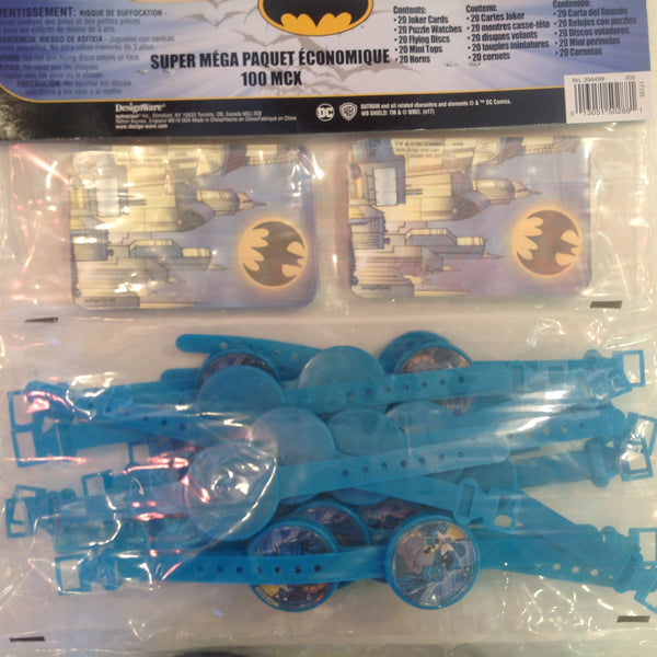 DC Comics Batman Super Mega Value Pack 100 Pc Party Set NOS