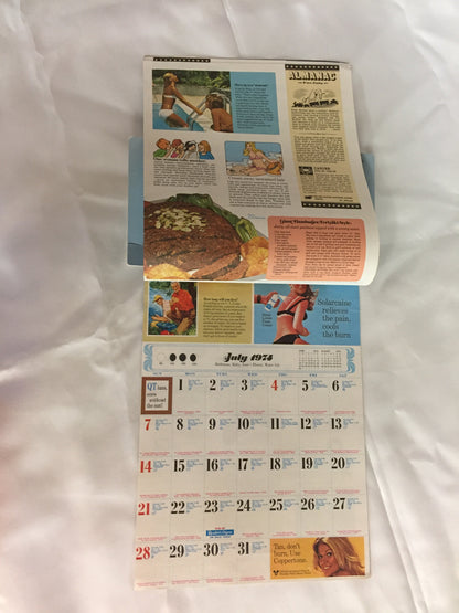 Vintage 1974 Arnold's Discount Drug Store Advertising Calendar Detroit Michigan