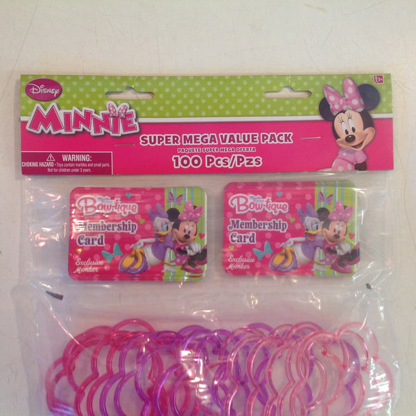 Walt Disney Minnie Mouse Super Mega Value Pack 100 Pc Party Set NOS