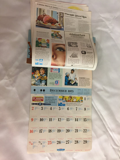 Vintage 1973 Cunningham's 21 Drug Store Advertising Calendar