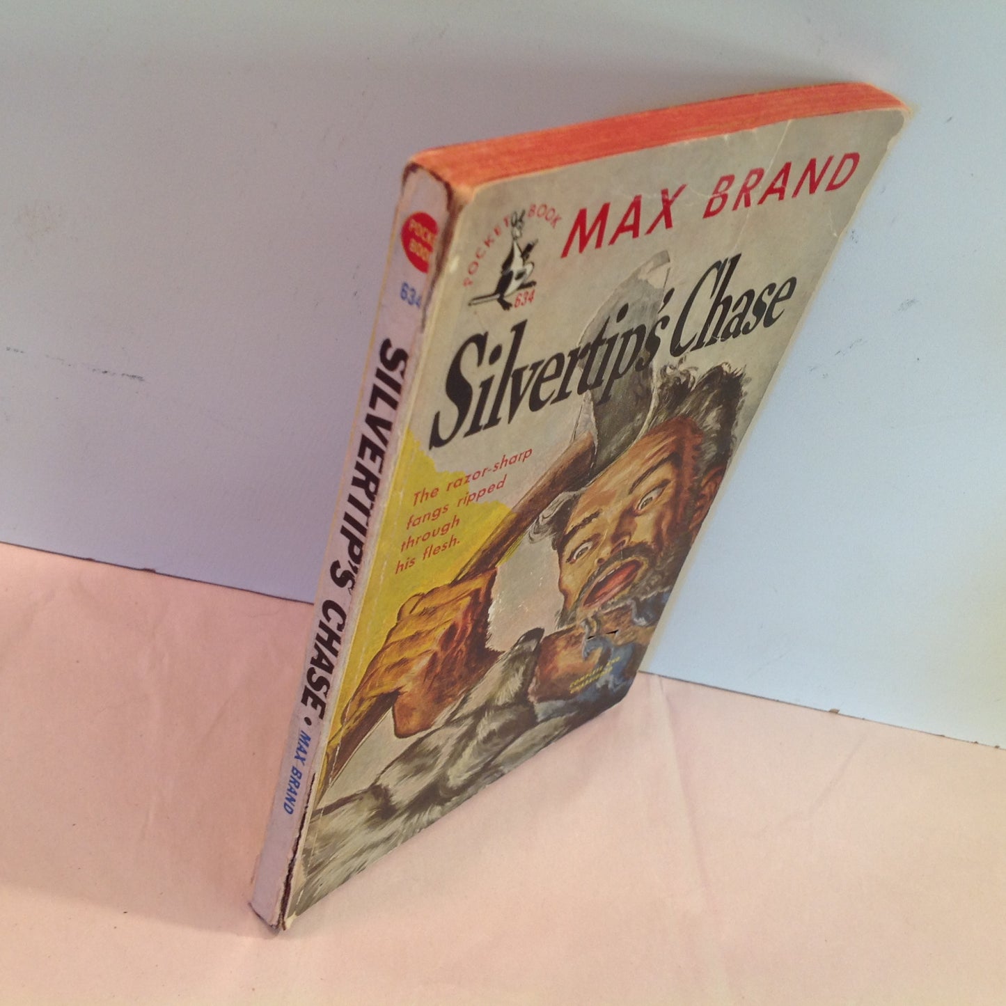 Vintage 1949 Mass Market Paperback Silvertip's Chase Max Brand Pocket Books First Edition