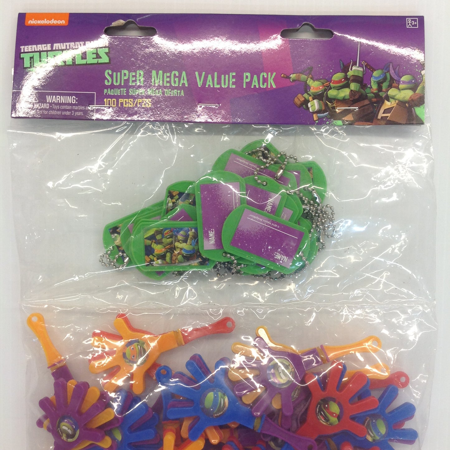 Nickelodeon Teenage Mutant Ninja Turtles Super Mega Value Pack 100 Pc Party Set NOS