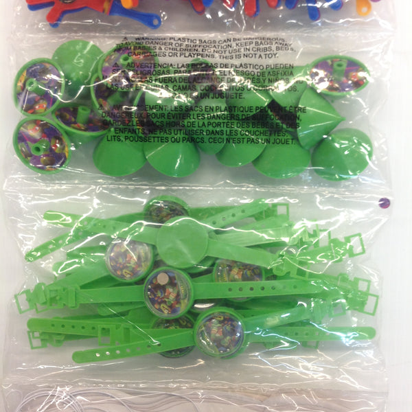 Nickelodeon Teenage Mutant Ninja Turtles Super Mega Value Pack 100 Pc Party Set NOS