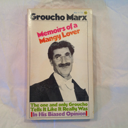 Vintage 1963 Mass Market Paperback Memoirs of a Mangy Lover Groucho Marx First Edition