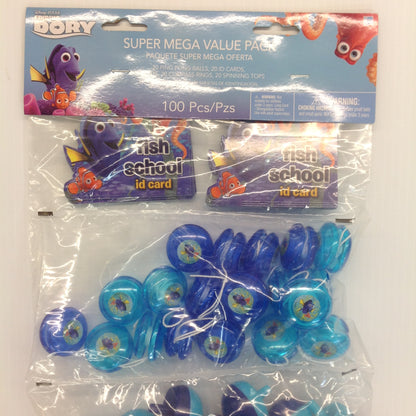 Disney Pixar Finding Dory Super Mega Value Pack 100 Pc Party Set NOS