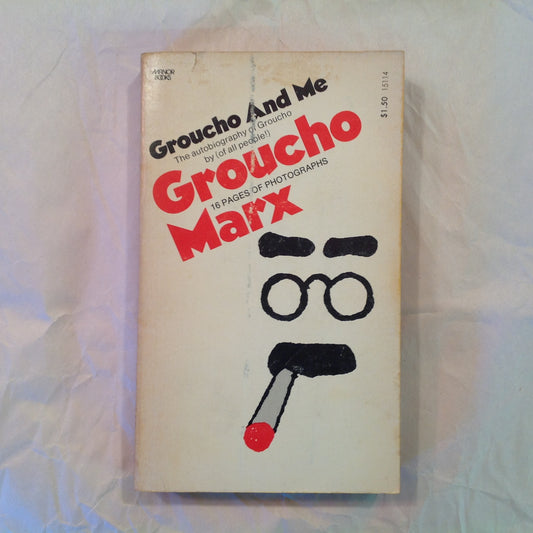 Vintage 1973 Mass Market Paperback Groucho and Me Groucho Marx First Edition