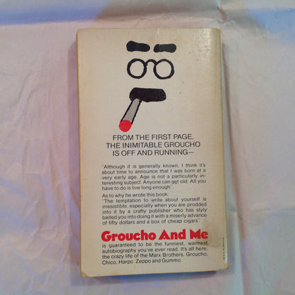 Vintage 1973 Mass Market Paperback Groucho and Me Groucho Marx First Edition