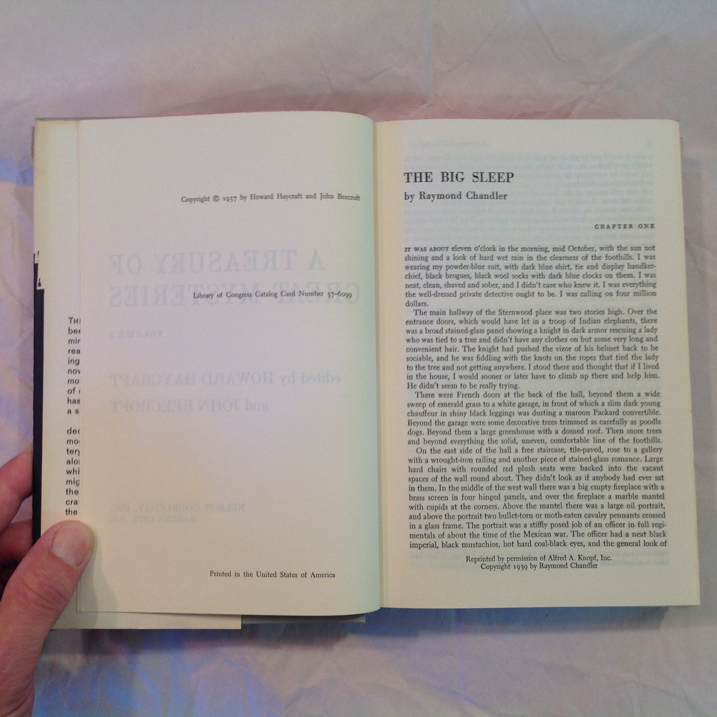 Vintage 1957 Hardcover with Dust Jacket 2 Volume Set A Treasury of Great Mysteries Howard Haycraft and John Beecroft Editors