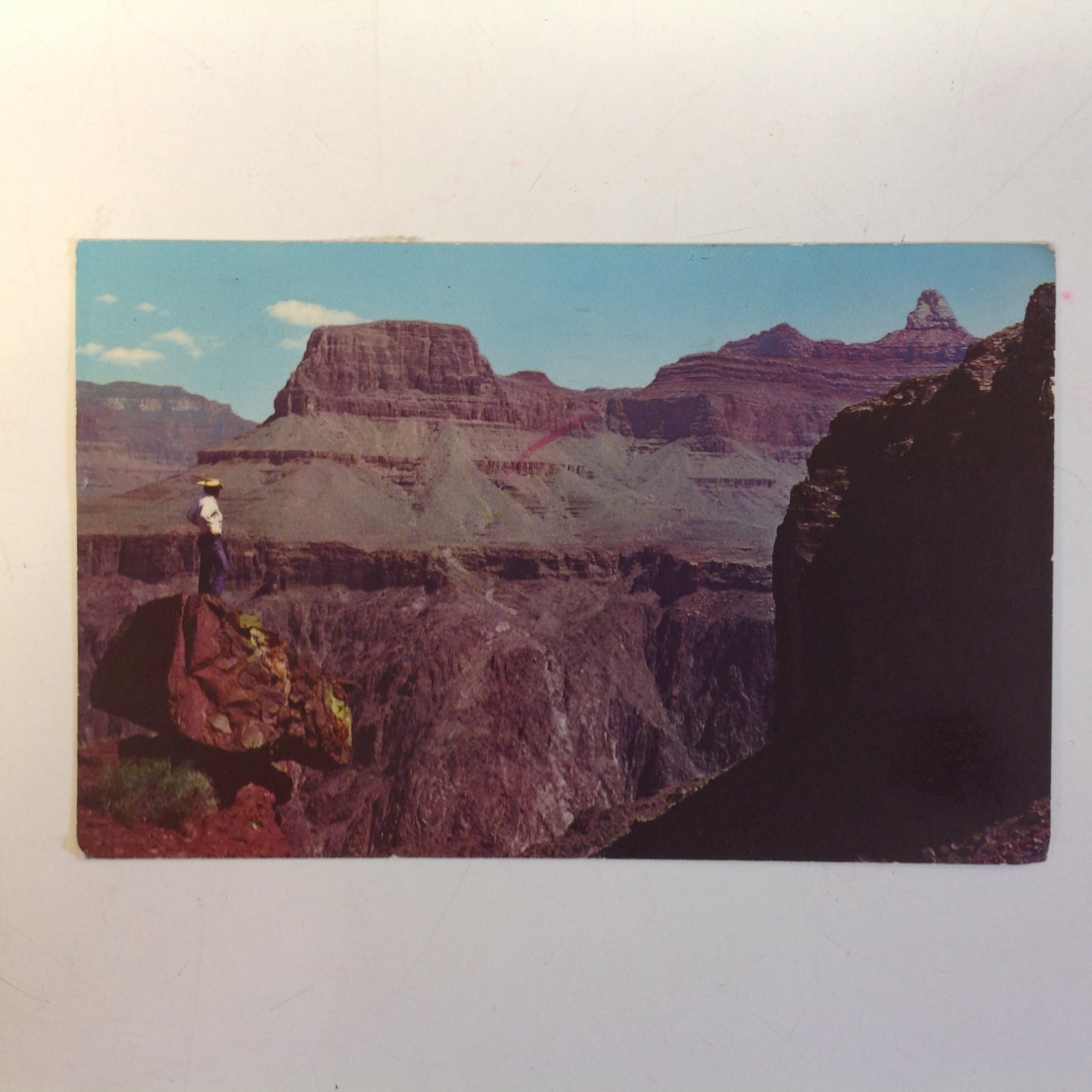 Vintage 1968 Fred Harvey Souvenir Postcard Kaibab Tonto Plateau Grand Canyon