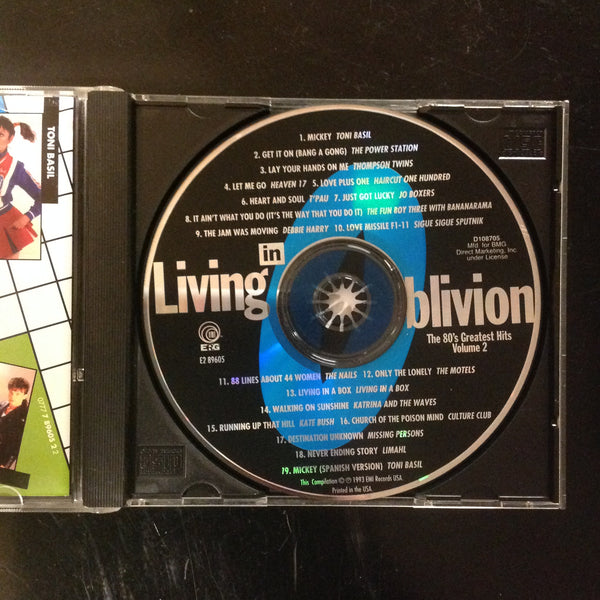 PAIR CD's Living In Oblivion Volume 2 & 3 80's Dance EMI Records D108705 D108706 Various Artists