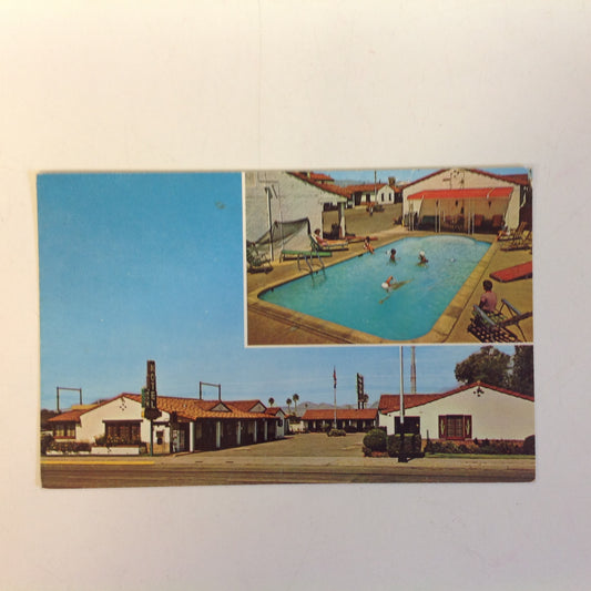 Vintage Ray Manley Commercial Photography Souvenir Color Postcard Deseret Motor Hotel and Apartments Tucson Arizona