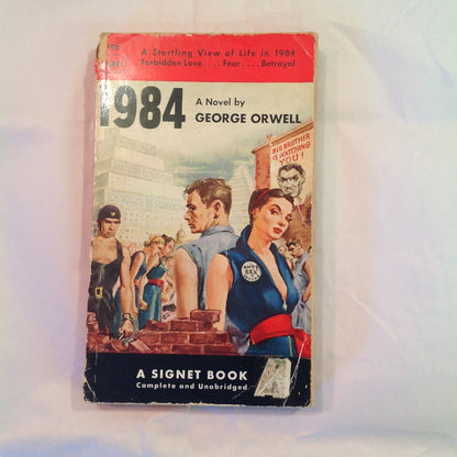 Vintage 1951 Mass Market Paperback 1984 George Orwell Signet Books