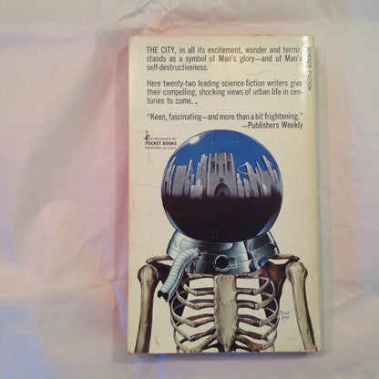 Vintage 1974 Mass Market Paperback FUTURE CITY Roger Elwood Editor Pocket Books First Edition