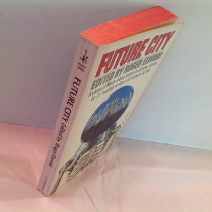 Vintage 1974 Mass Market Paperback FUTURE CITY Roger Elwood Editor Pocket Books First Edition