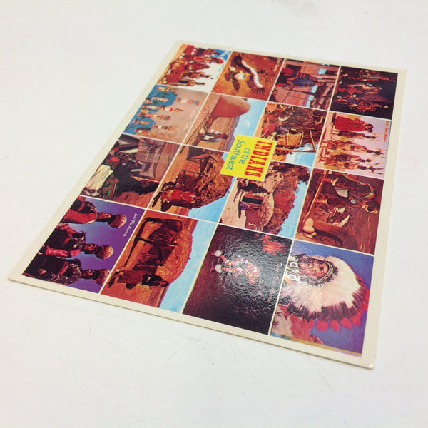 Vintage 1978 Petley Frameables Kolor View Souvenir Color Postcard Photo Montage Indians of the Southwest Nations