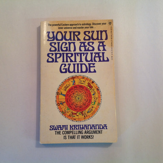 Vintage 1971 Mass Market Paperback Your Sun Sign As A Spiritual Guide Swami Kriyananda Berkley First Edition